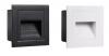Trin 240V Med Square Recessed LED Step Light. Black, White IP54